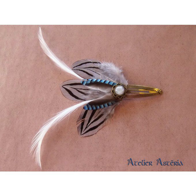 atelier_asteria-oya-barrette-cheveux_plumes-feathers _hair_clip-faisan_coq_geai-pheasant_cock_jay