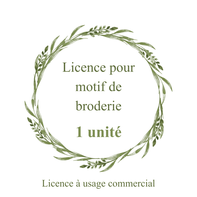 Licence pour motifs de broderies