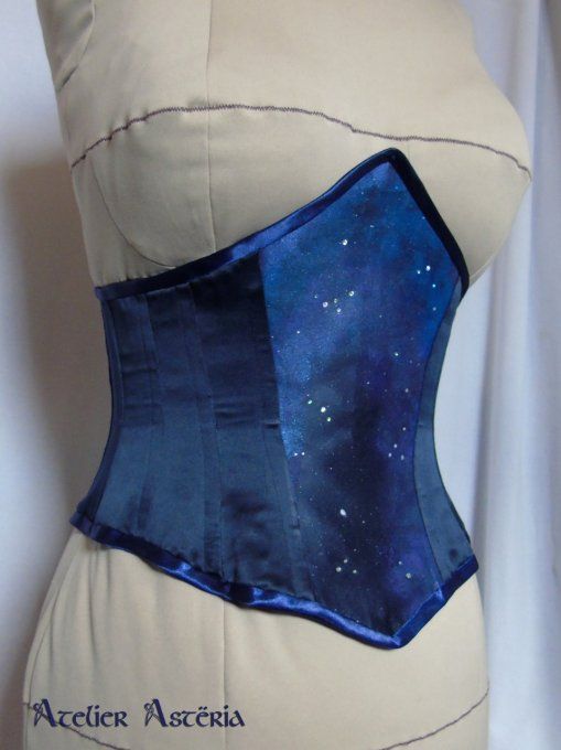 Elerinna : serre-taille corset ciel étoilé / starry sky underbust corset