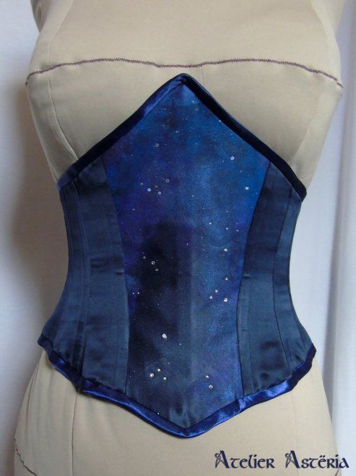 Elerinna : serre-taille corset ciel étoilé / starry sky underbust corset