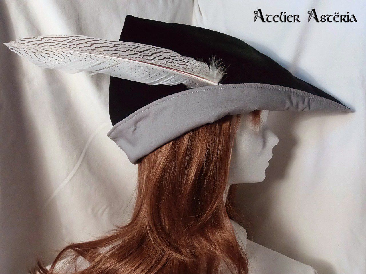 Puck : chapeau fantasy inspiration médiévale / medieval inspired fantasy hat