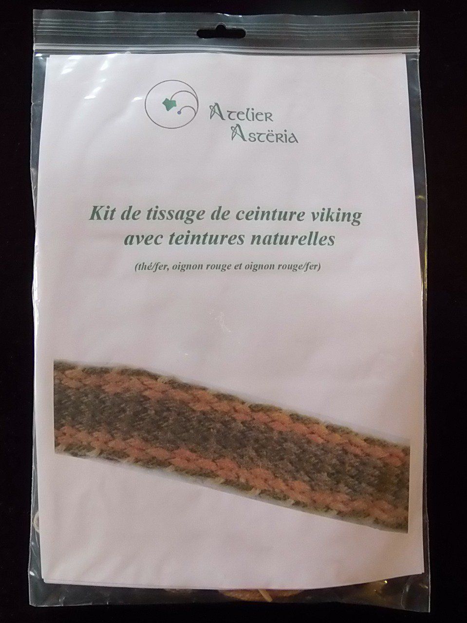 Kit ceinture tissage au peigne viking / Viking band weaving belt kit